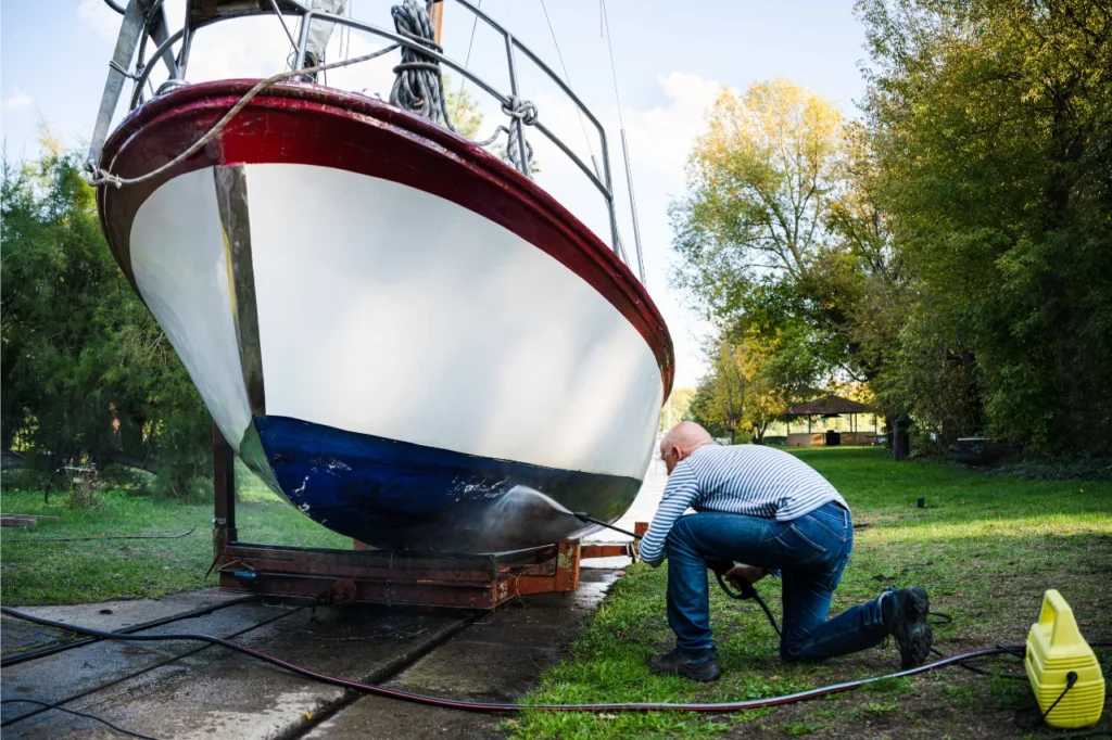 boat cleaning