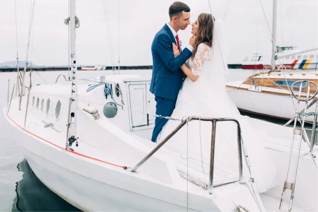 wedding on a boat