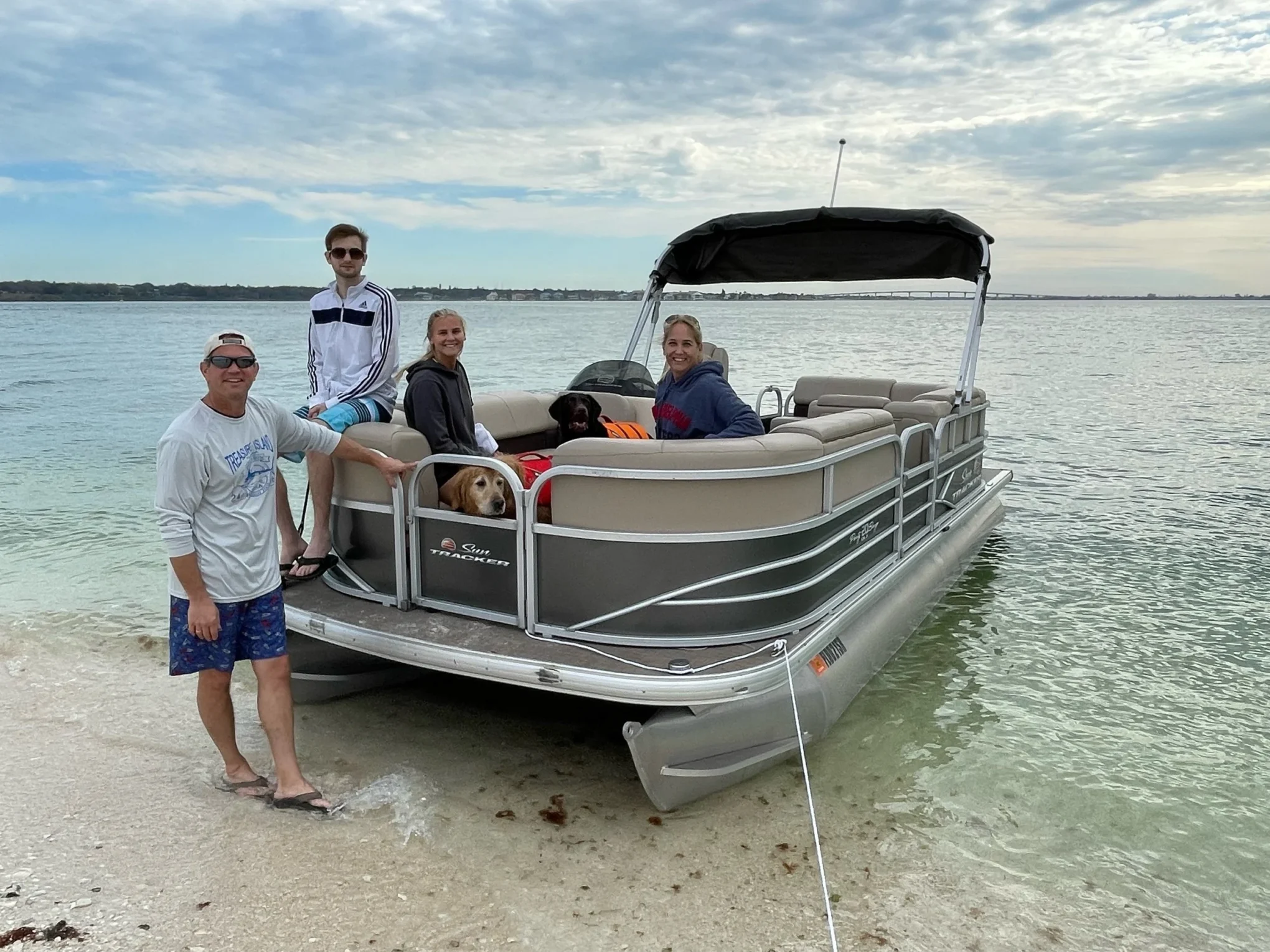 Blue Water Pontoon Boat Rental