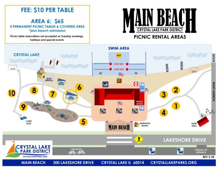 Crystal Lake Main Beach